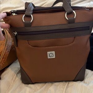 Stone Mountain Brown Leather Shoulder Bag